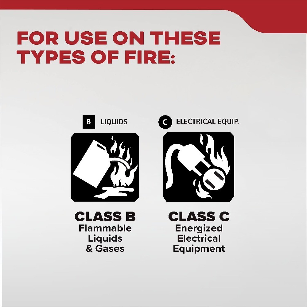 Single-Use Dry Chemical Car Fire Extinguisher 5BC with Strap Bracket