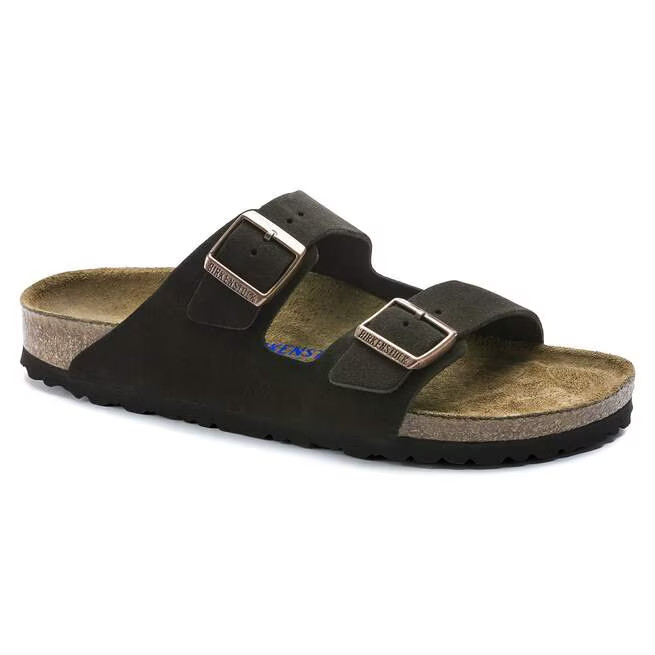 Birkenstock Arizona Soft Footbed Suede Leather Sandals-Select Size-Mocha