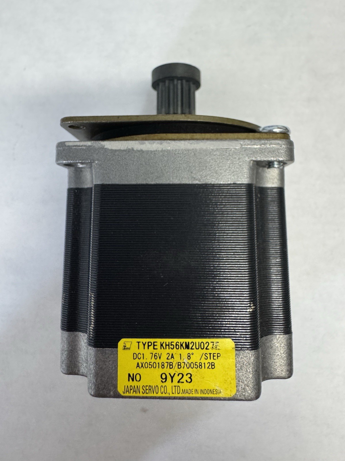 KH56KM2U02 Stepper Motor NEMA 23 1.8 Degree 2A w/ Pulley Nidec Servo
