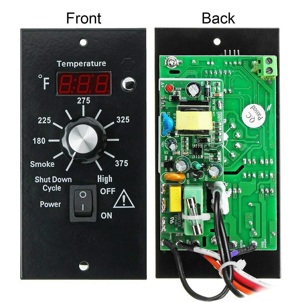 WOOPOWER Digital Thermostat Controller Board, Pellet Black