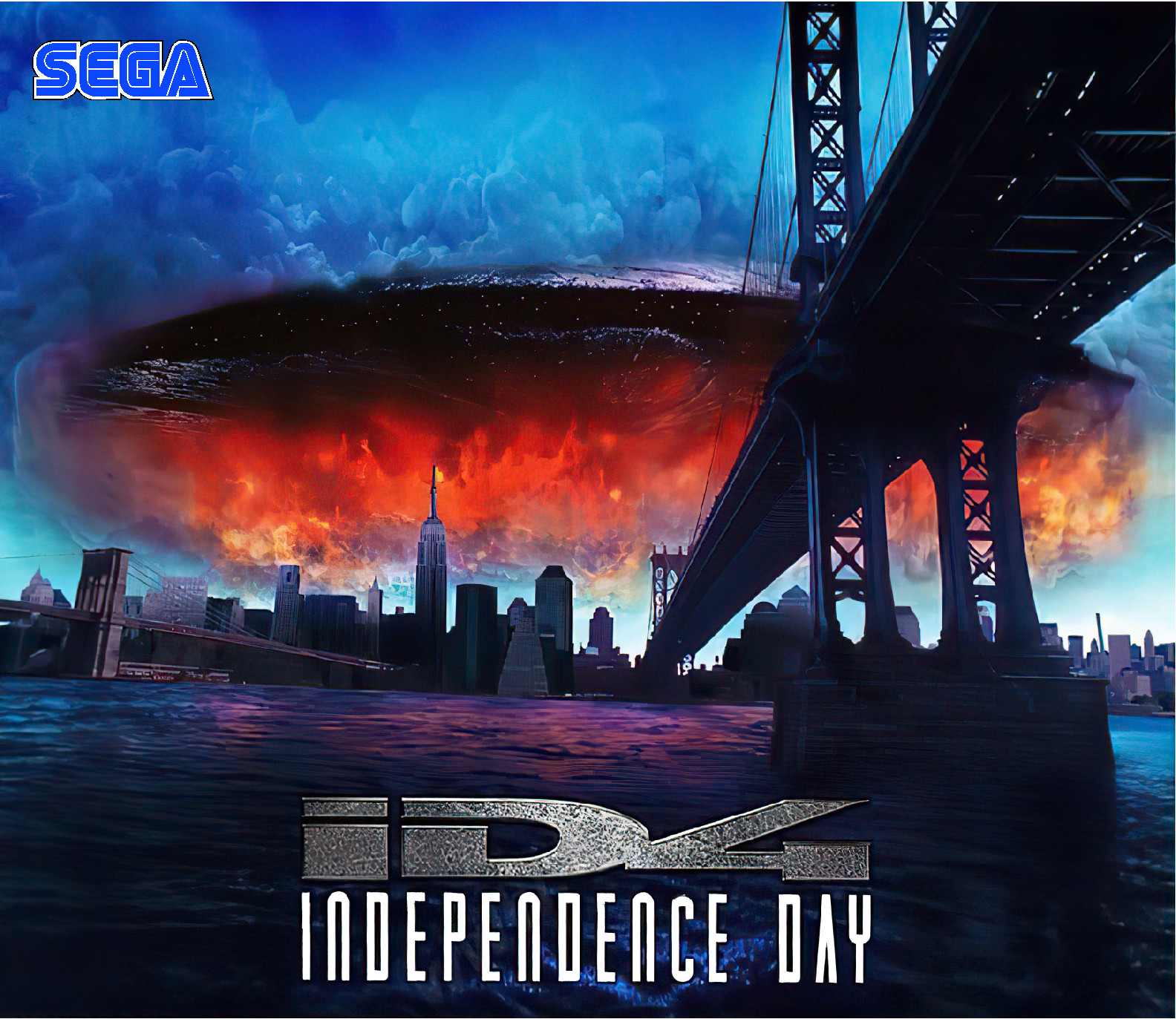 SEGA Independence Day Pinball Machine Translite  Awesome ARTWORK CUSTOM #2