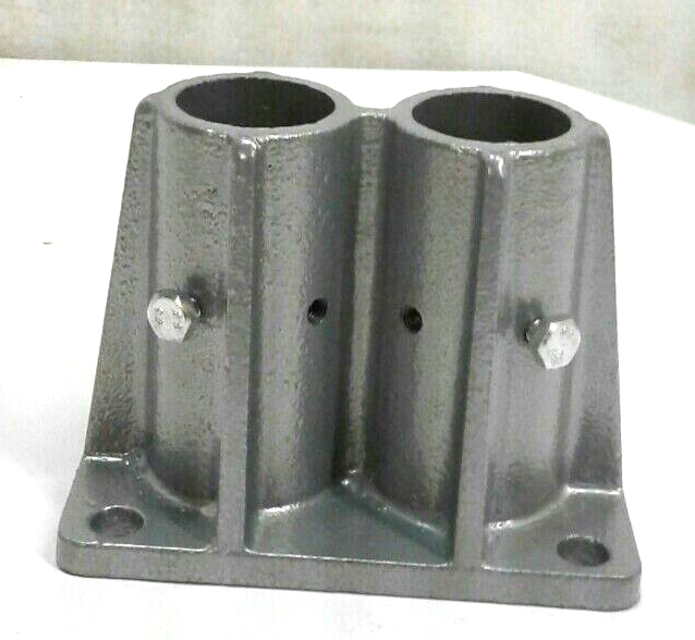 Global Industrial 940375 Double Socket Base For Pedestrian Barrier