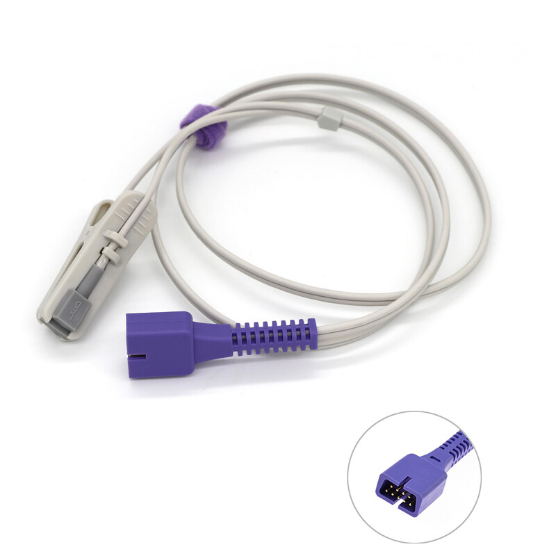 9Pin Veterinary SpO2 Ear Lingual Sensor clip Oximax for NE-LL-COR Animal Pet VET