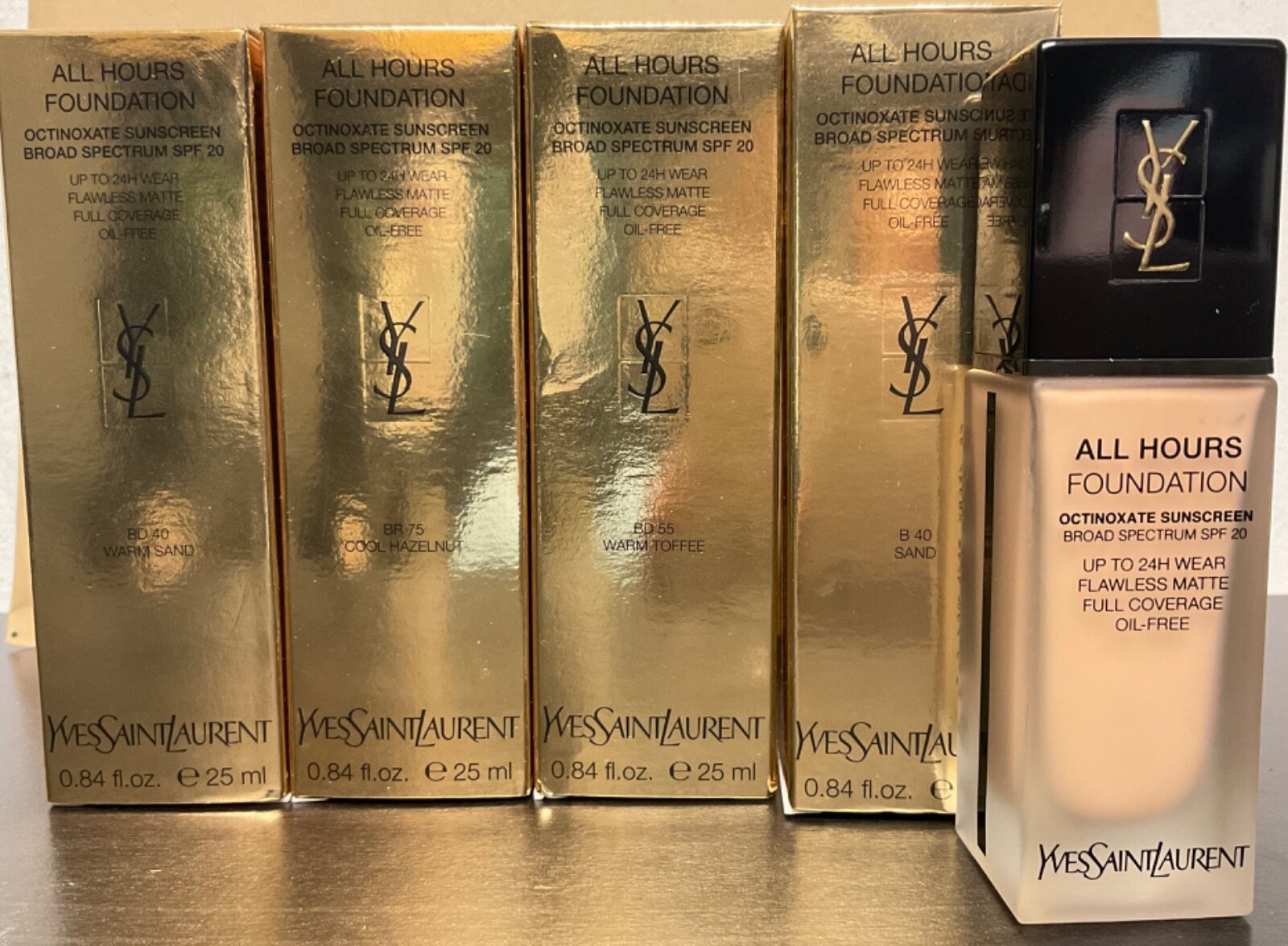 YSL ALL HOURS FOUNDATION 0.84 OZ Flawless Matte UP TO 24H Wear SPF20 PICK SHADE