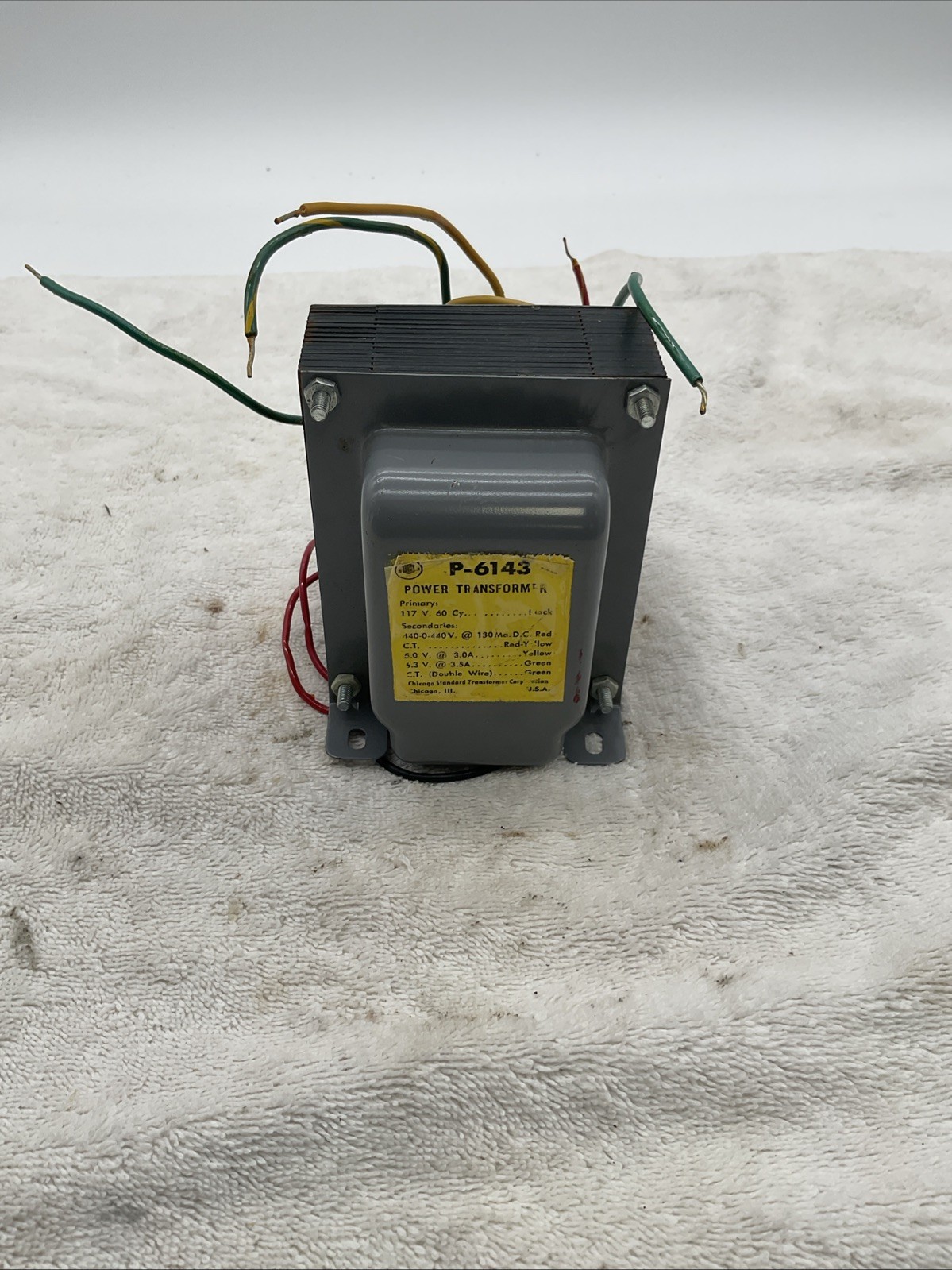 Vintage Stancor Power Transformer P-6143 Made In The USA !!!S1