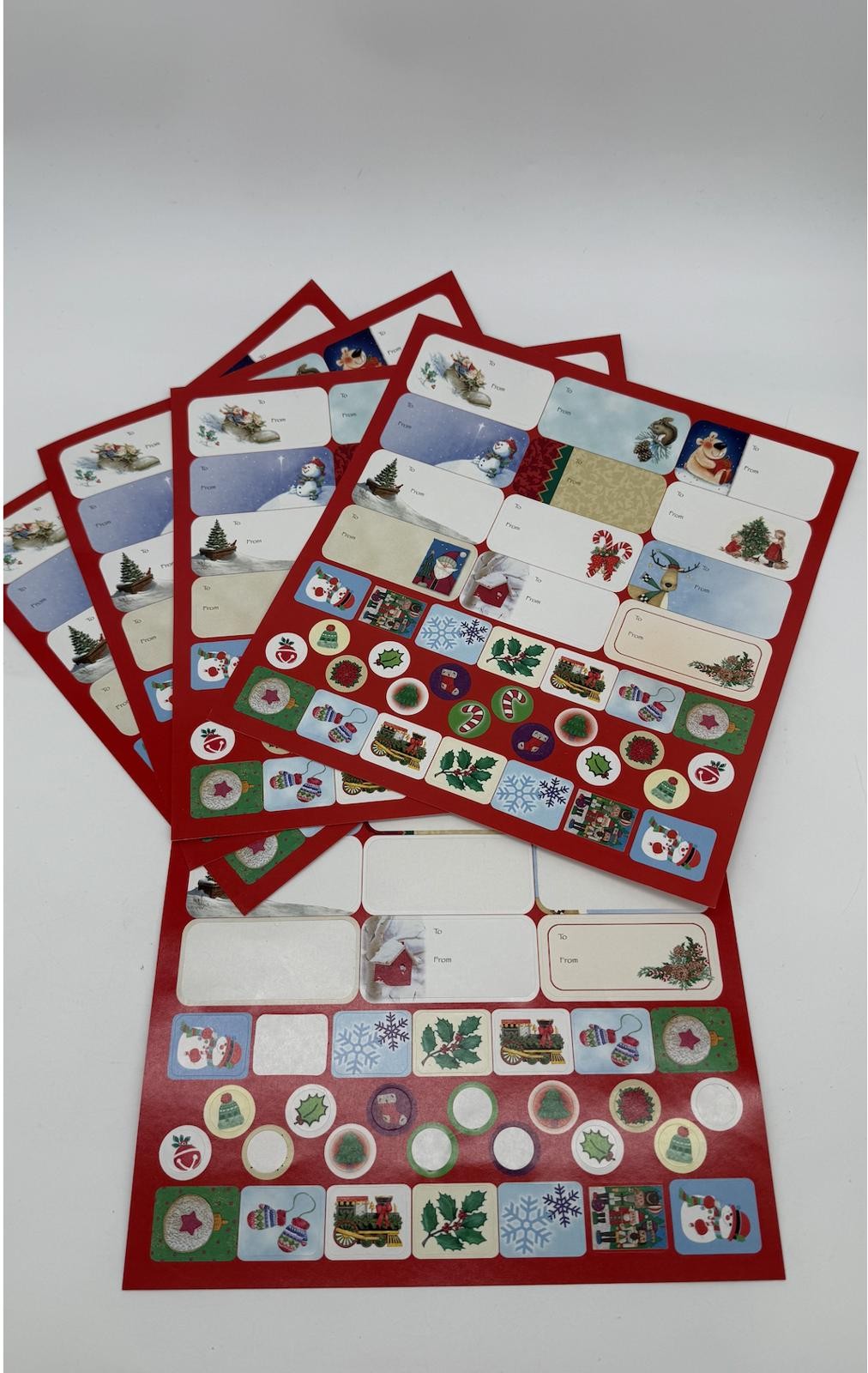 Vintage Paper Magic 200 Xmas Gift Tags & Stickers Set