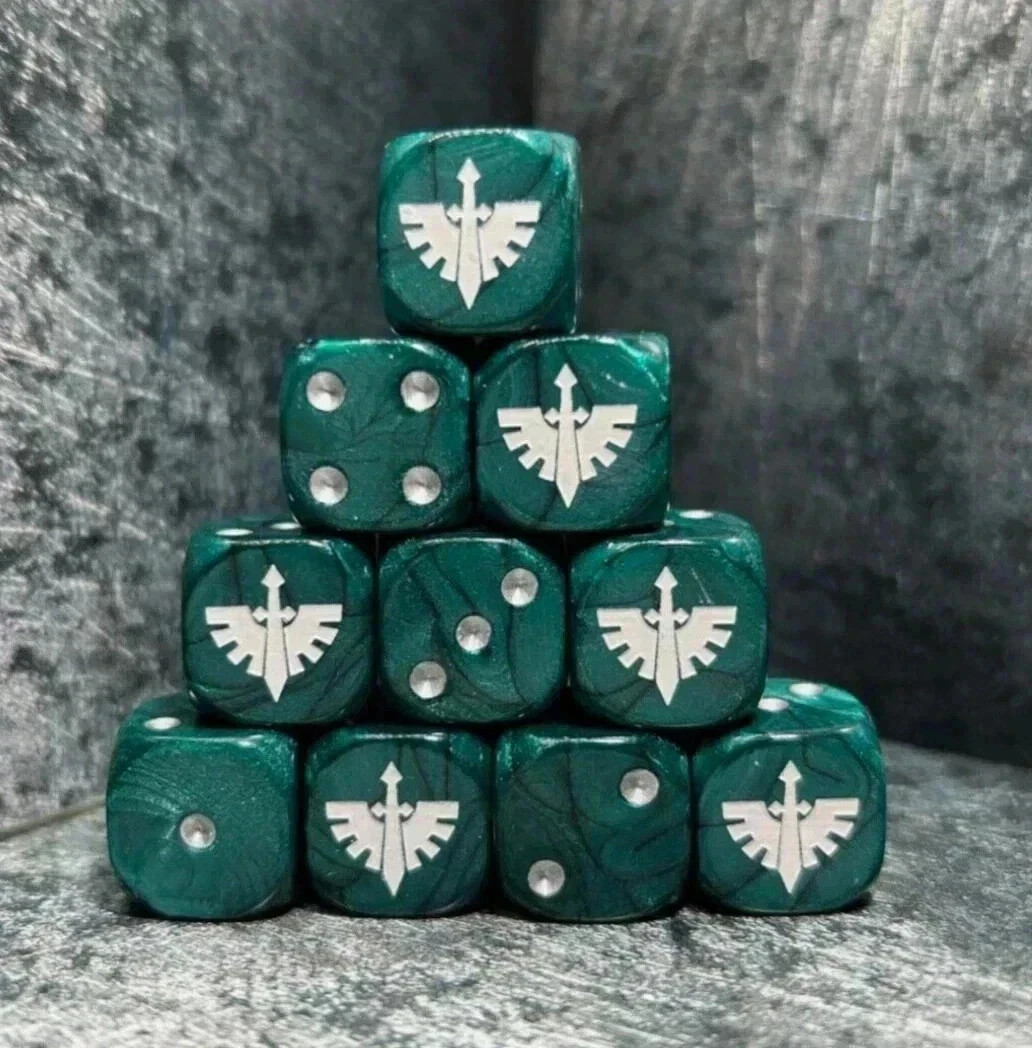 Angels of Darkness, inspired Custom Dice, Ideal for Games like Lord of the Rings