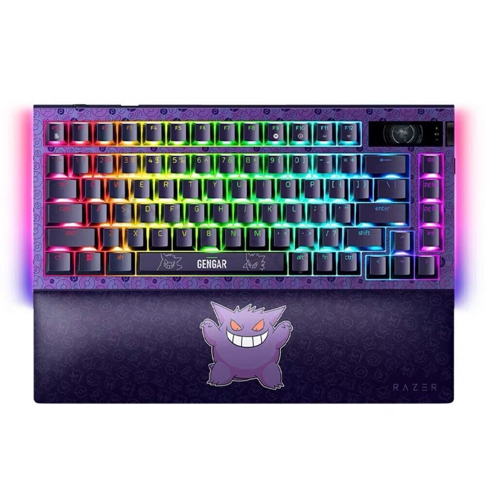 Razer x Pokémon Gengar Wireless Mechanical Keyboard W/ Wrist Rest Combo Set