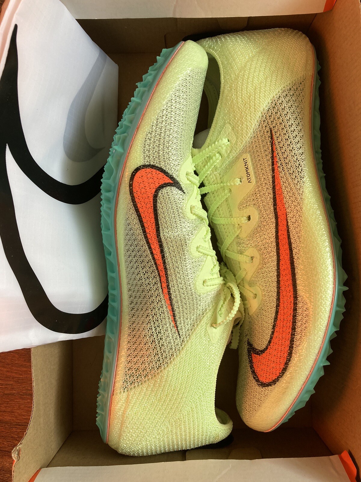 Nike Zoom Superfly Elite 2 Track Spikes Volt CD4382-700 Men's Size 12.5 New