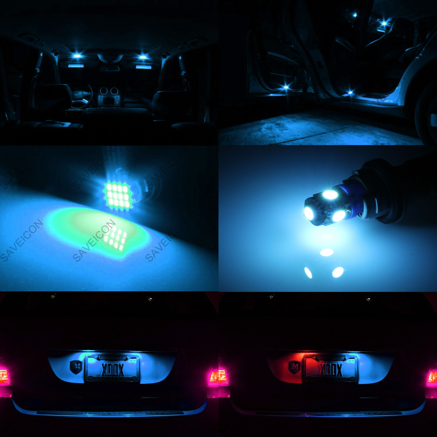 13 x ICE BLUE LED Interior Light Package For 1999 - 2006 Chevy Silverado + TOOL