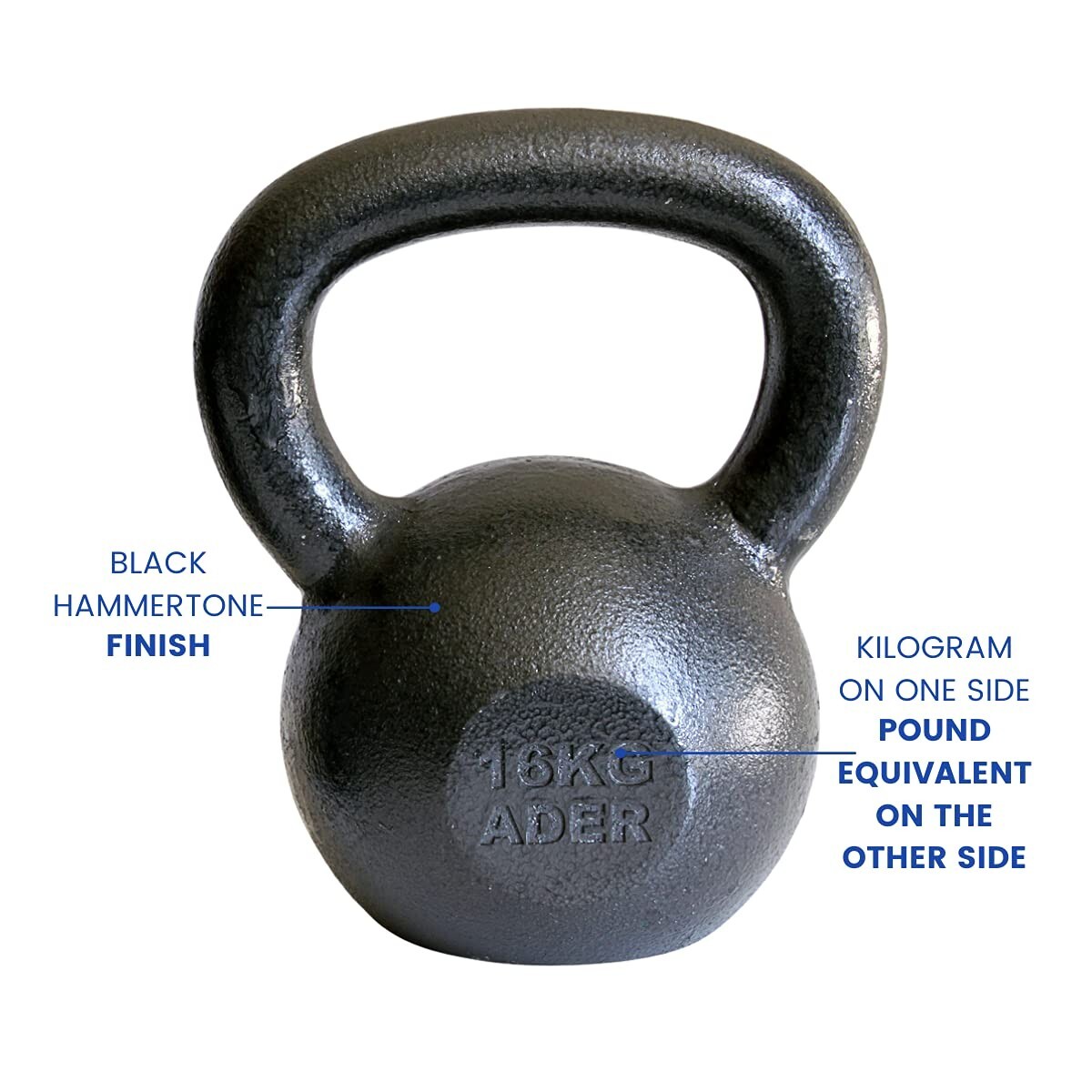 Ader 16kg Premier Kettlebell - 16kg/35lb