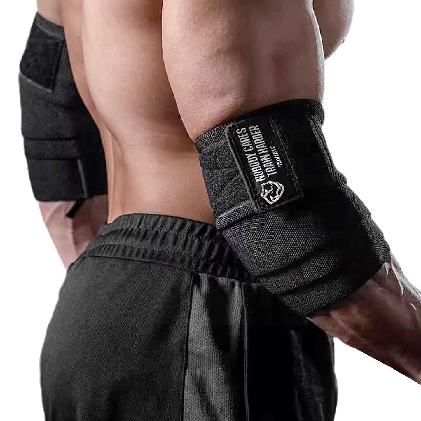 Elbow Wraps for Weightlifting (1 Pair), 47" Elastic Elbow Support & Compression
