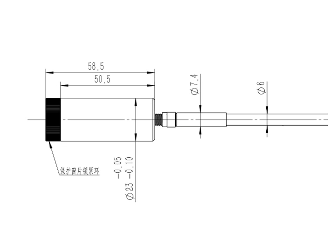 SMA905 interface collimator laser focusing lens barrel