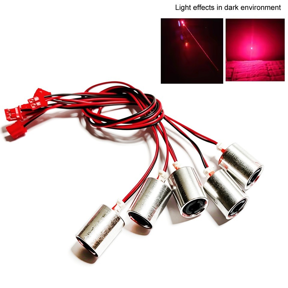 5pcs 650nm 80mW Red Dot Laser DiodeModule Mini DIY Stage Lighting LED Flashlight