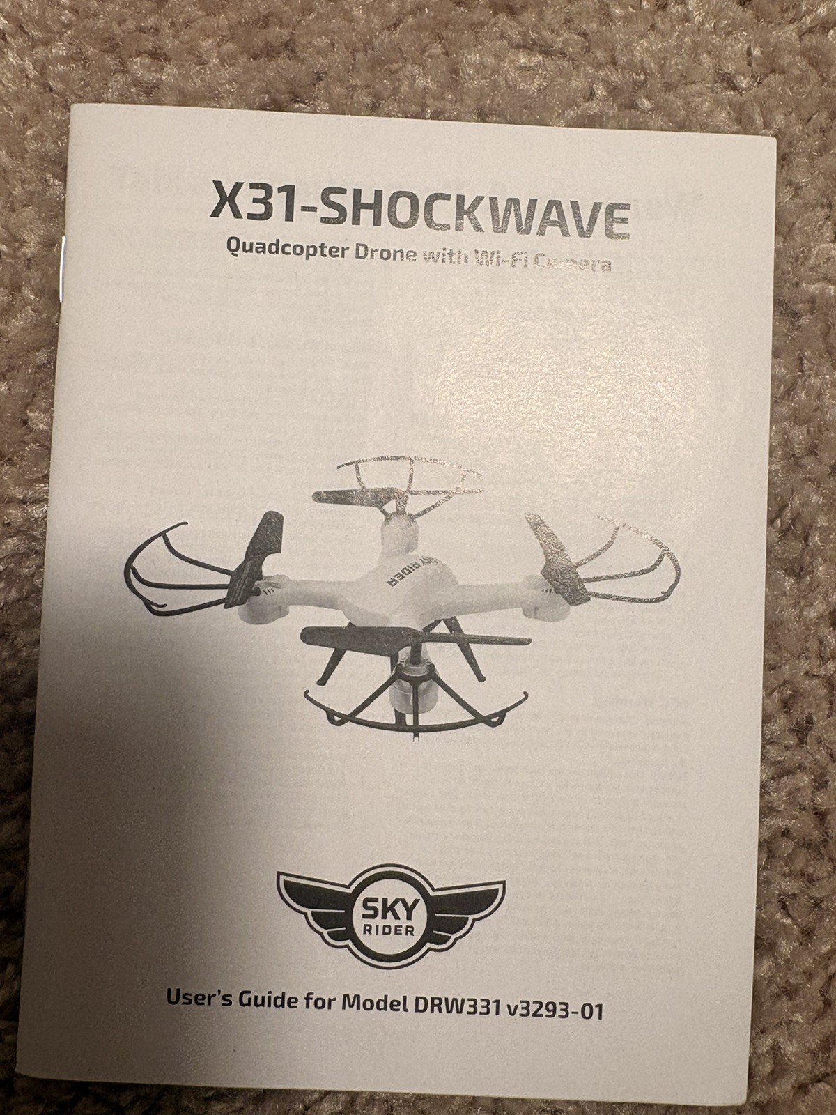 X-31 Shockwave DRW331W Quadcopter Drone with WiFi Camera