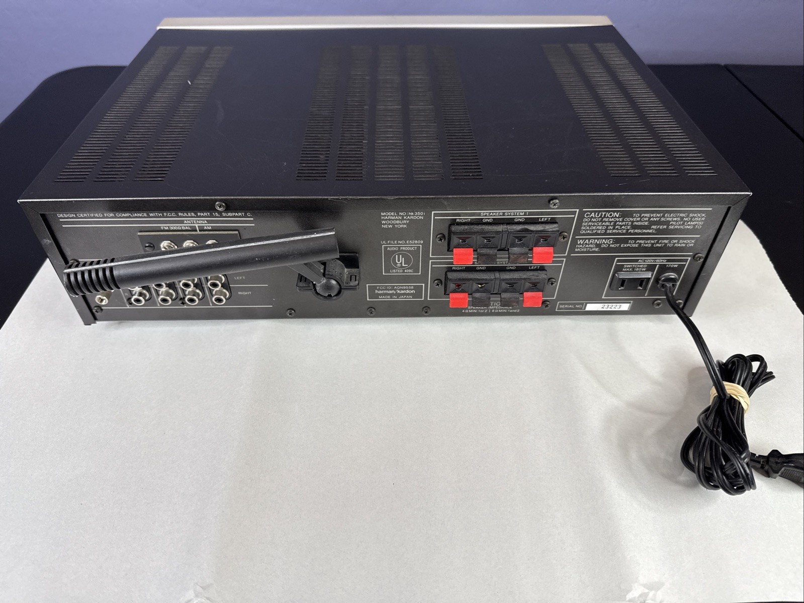 Harman Kardon hk350i Stereo Receiver AUX Untested