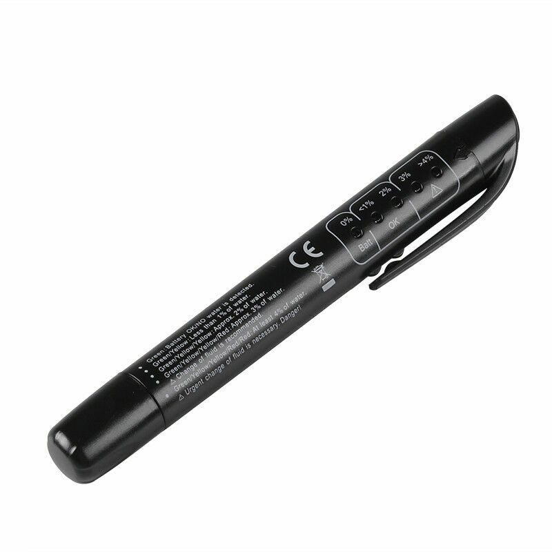 Brake Fluid Liquid Oil Tester Pen 5 LED Indicator Car DOT/DOT4 Testing Tool