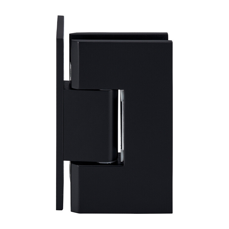 Matte Black Vienna 044 Series 5 Degree Pre-Set Wall Mount Offset Back Plate Hing