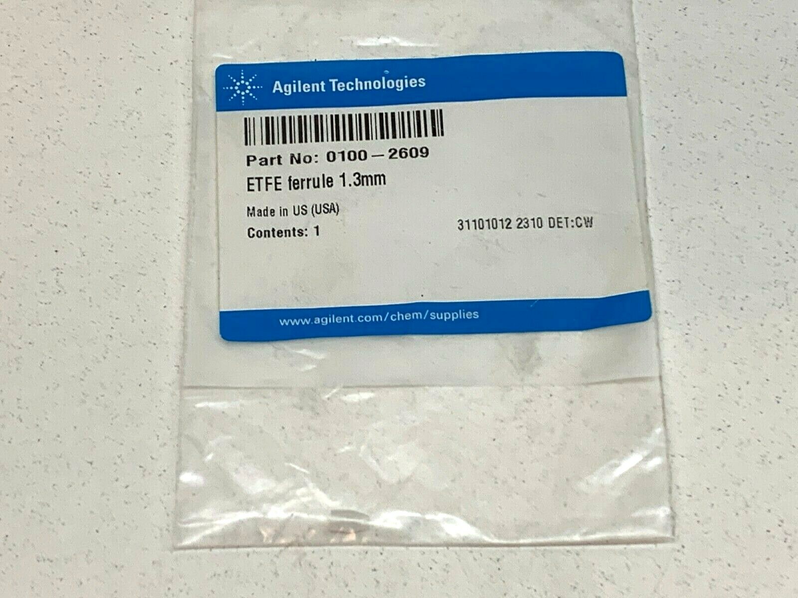 Agilent 0100-2609 ETFE Ferrule 1.3mm - Made in USA