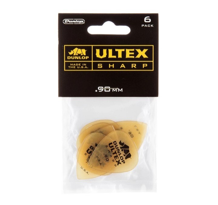 Dunlop Guitar Picks 3 Pack Ultex Sharp .90mm Heavy