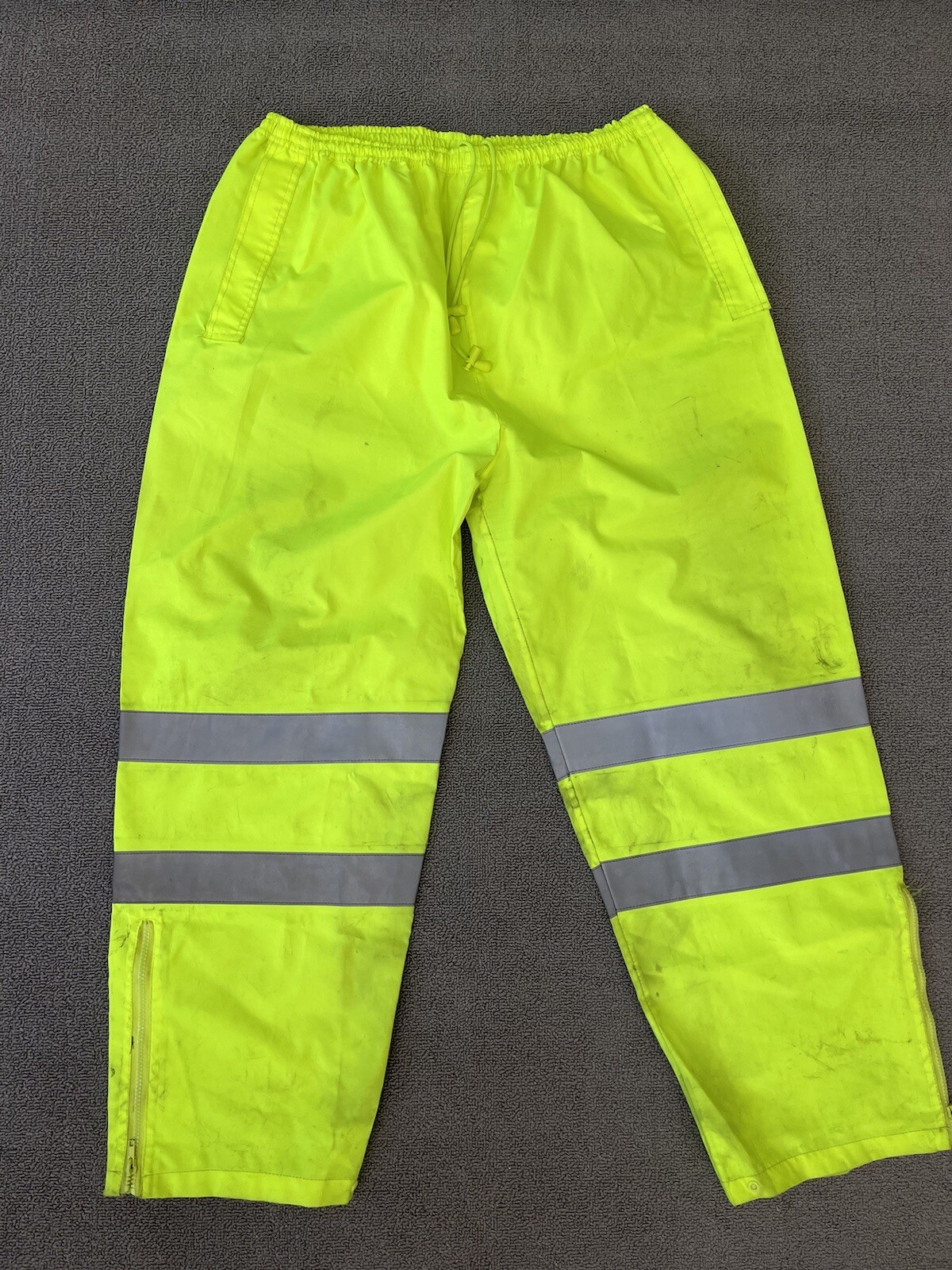 Petra Roc HI-VIS Safety Wear Lime Work Pants Type Supplemental Size L *READ*