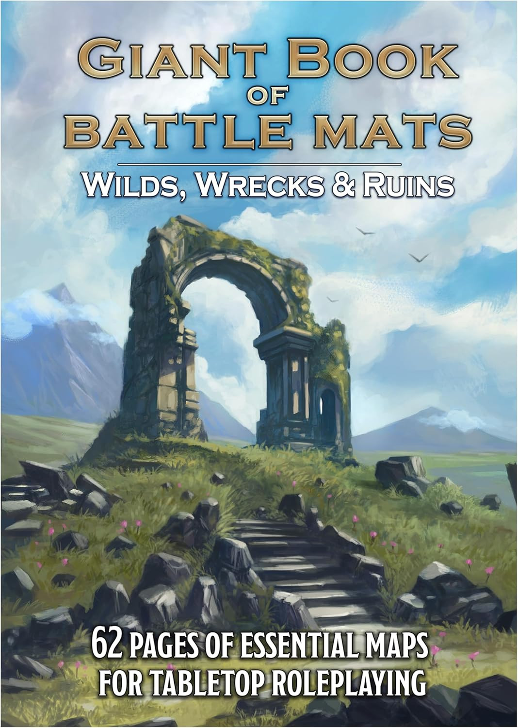 Loke Battle Mats Giant Book of Battle Mats: Wilds, Wrecks, & Ruins