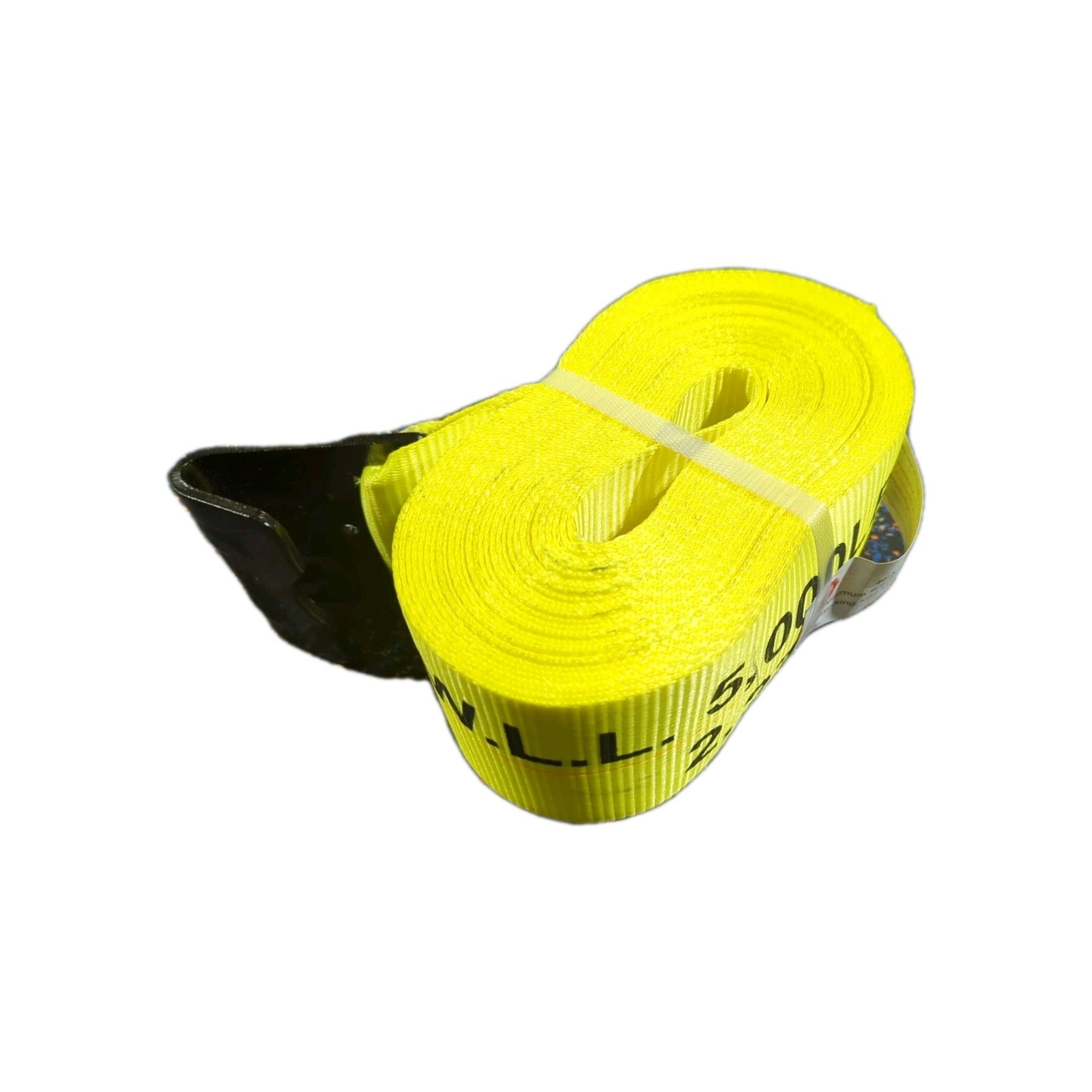 Power Products LCW440FH 4" x 40' Winch Strap w Flat Hooks WLL 5000lbs Yellow