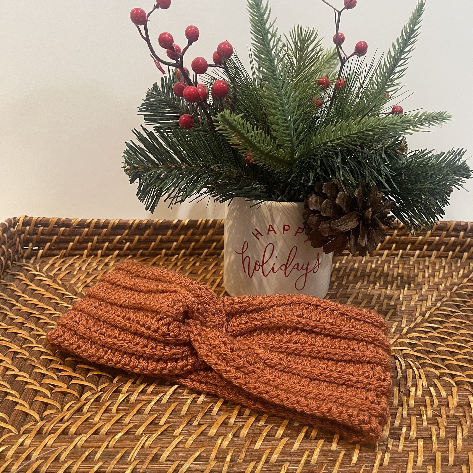 Women's headband, ear warmer headband, hand Crochet twist headband, gift for her