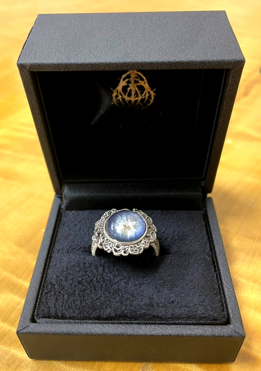ELDEN RING × TORCH TORCH Dark Moon Ring Silver 925 Crystal Accessory Japan NEW