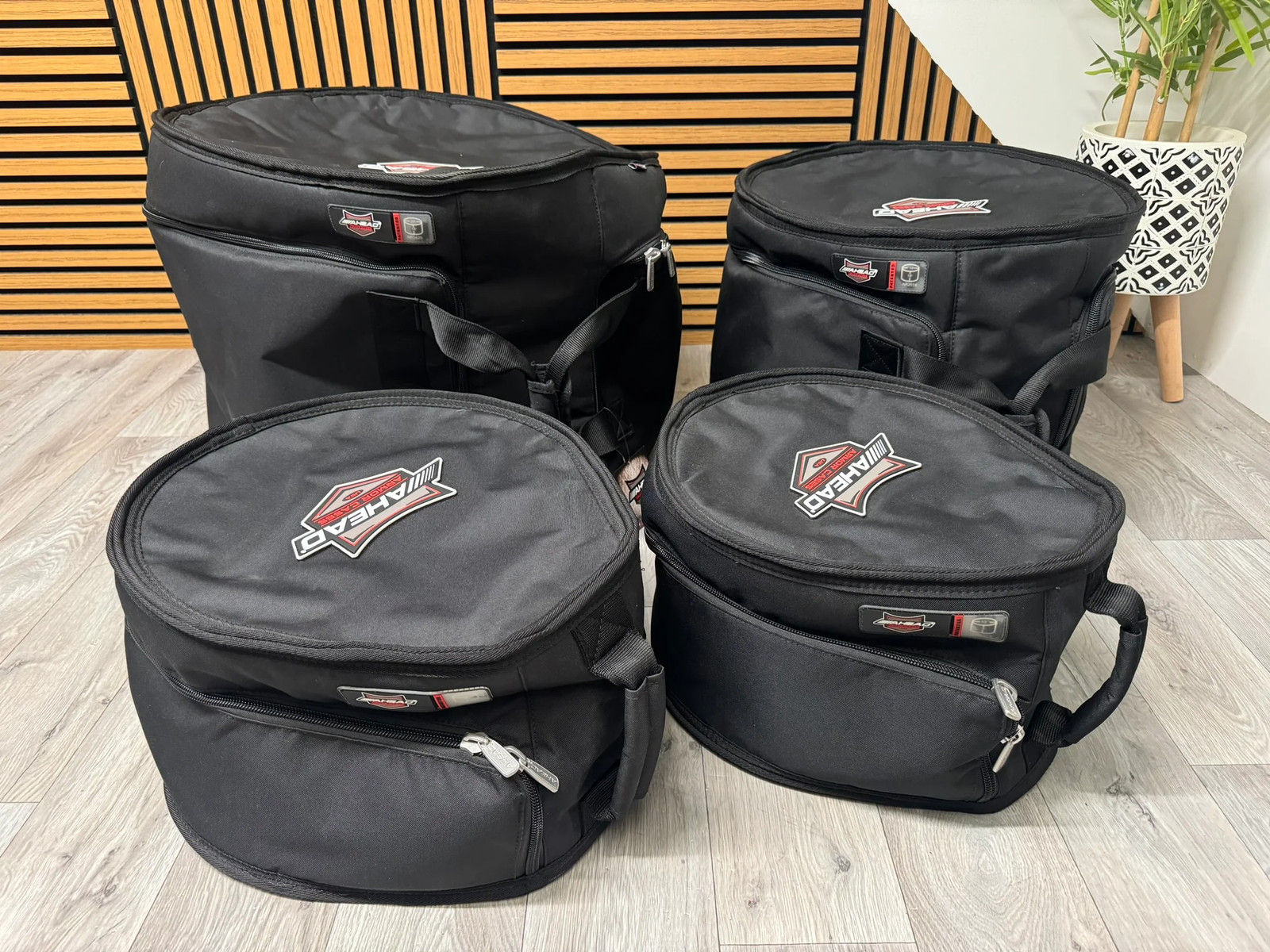 Ahead Amor Drum Case Set x4 / Carry Case / Protection Cases #WE89