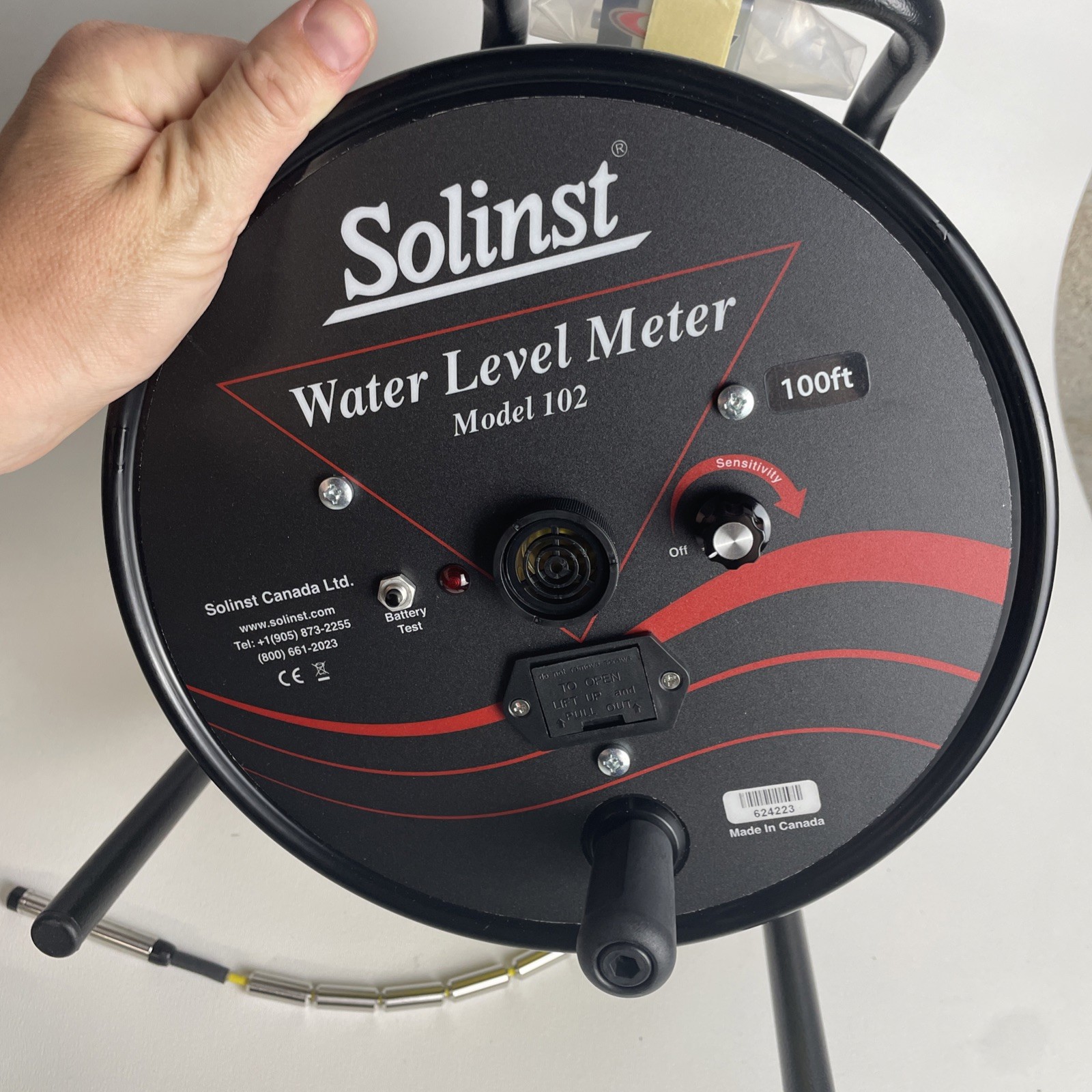 Solinst Model 102 Water Level Meter P10/N2/100ft