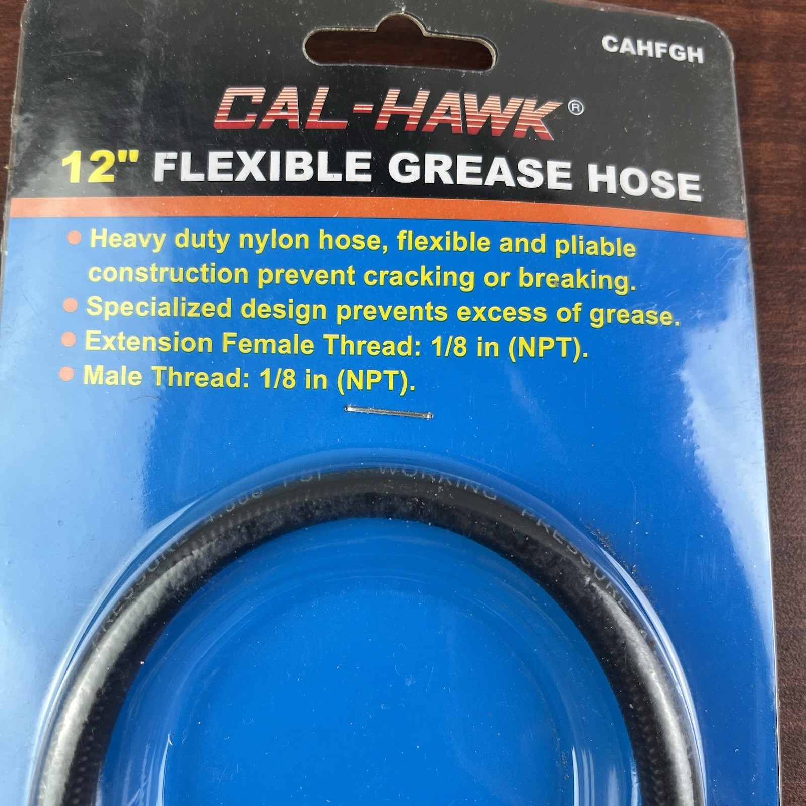 12" INCH FLEXIBLE GREASE GUN HOSE