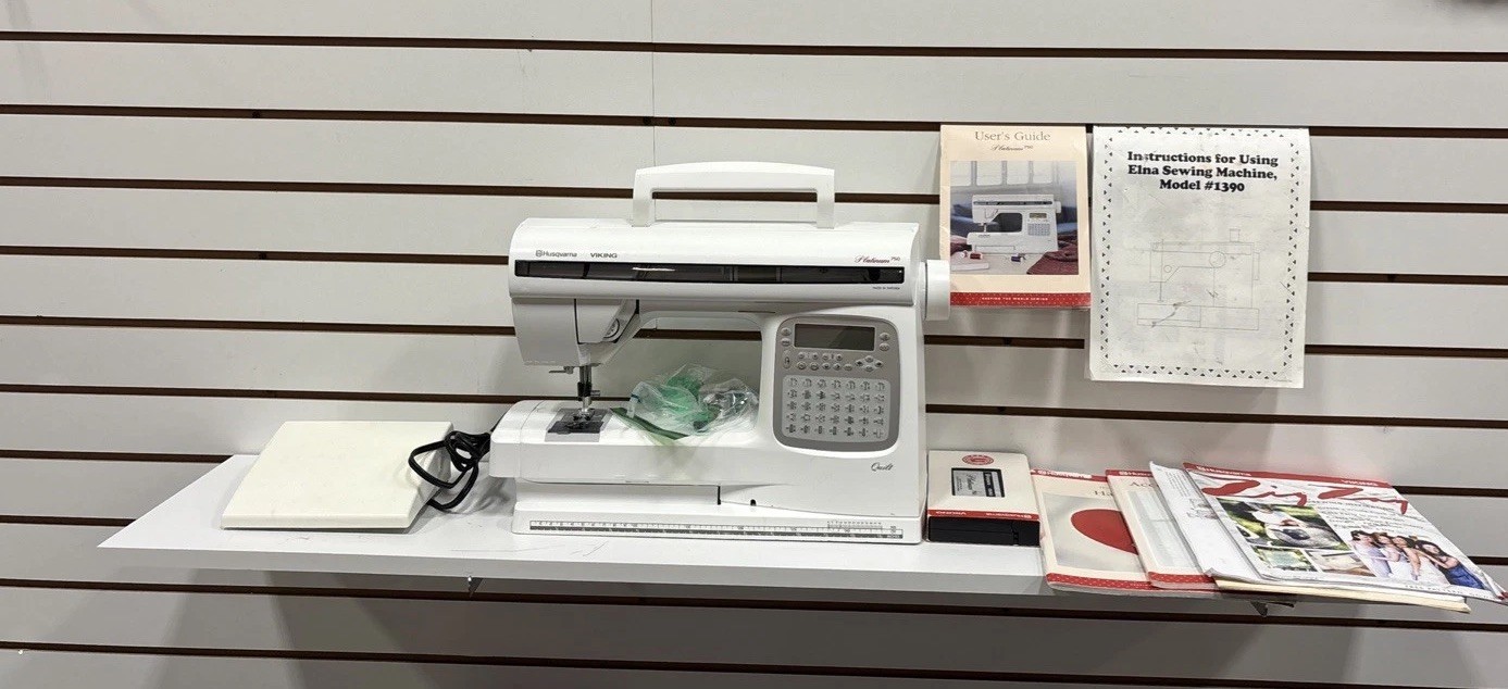 Husqvarna Viking Platinum 750 Quilt Computerized Sewing Machine W Pedal Manuals