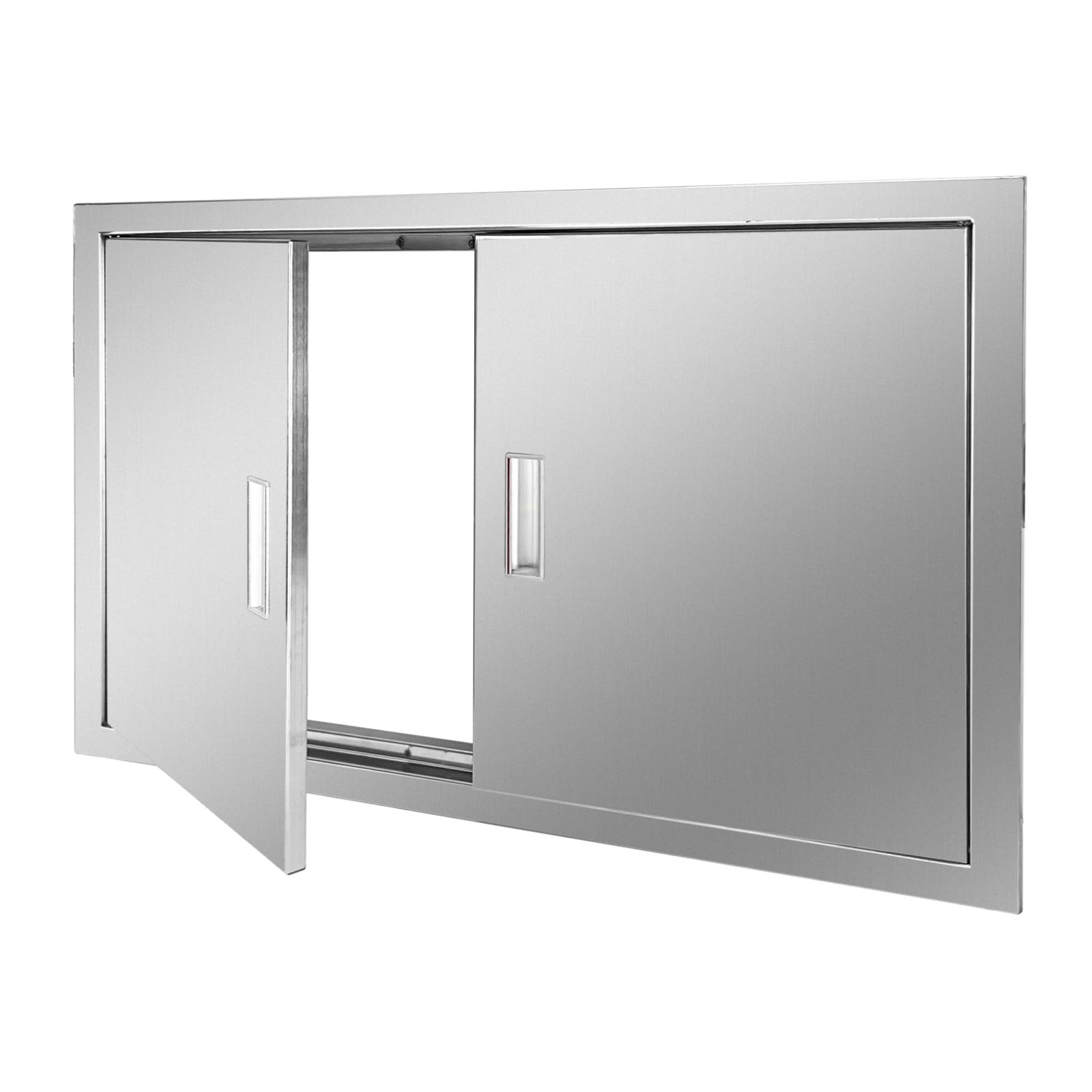 Outdoor Kitchen Door 33 W x 22 H Stainless Steel BBQ Double Access Door Flush Mo