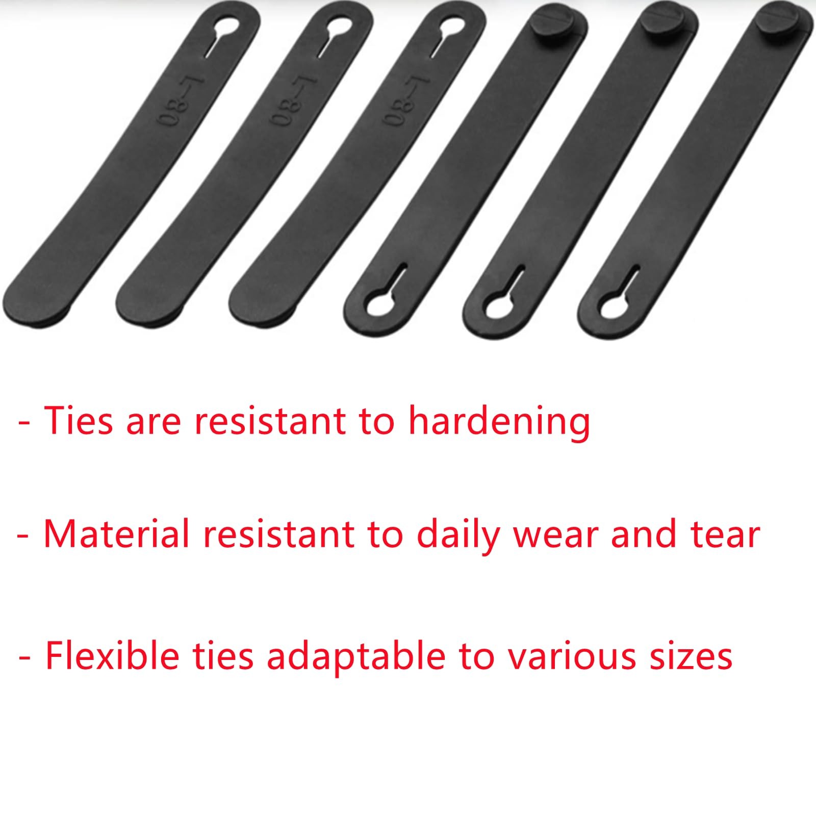 6 Pcs Rubber Cable Ties Reliable Brake Line Protector Wire...