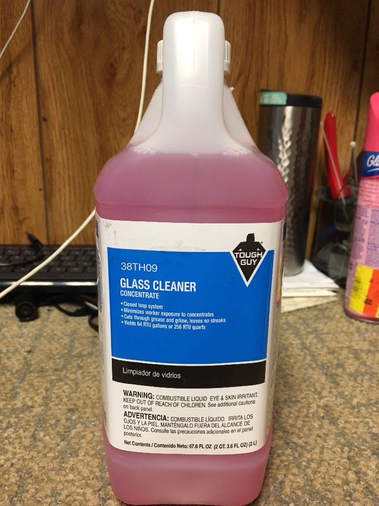TOUGH GUY  Glass  Cleaner 2L Pink 38TH09 Concentrate 1048445