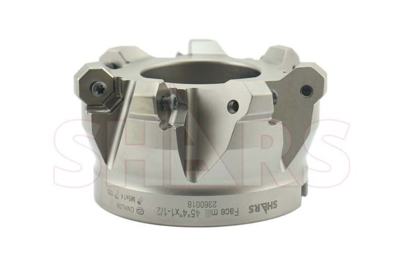 Shars 4" 45° Indexable Face Mill ONHU 16 Cutting Edge Insert + Certificate R[