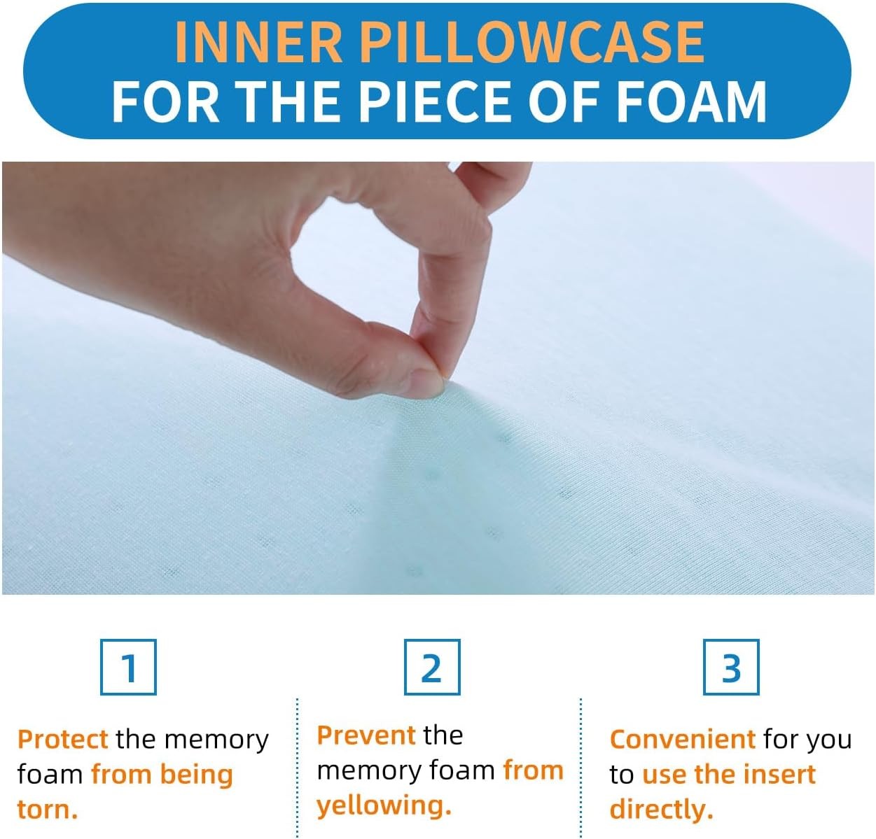 Adjustable Memory Foam Pillow's One Layer - 1 Height 1.2'' Insert