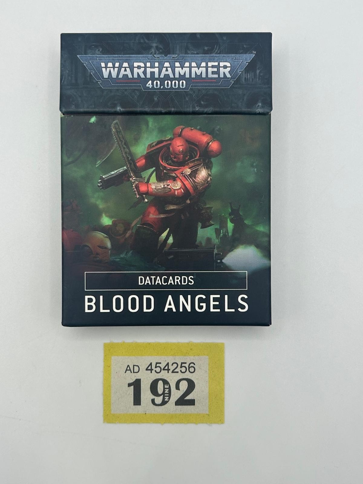 Warhammer 40K Blood Angels 9th Edition Data Cards Games Workshop