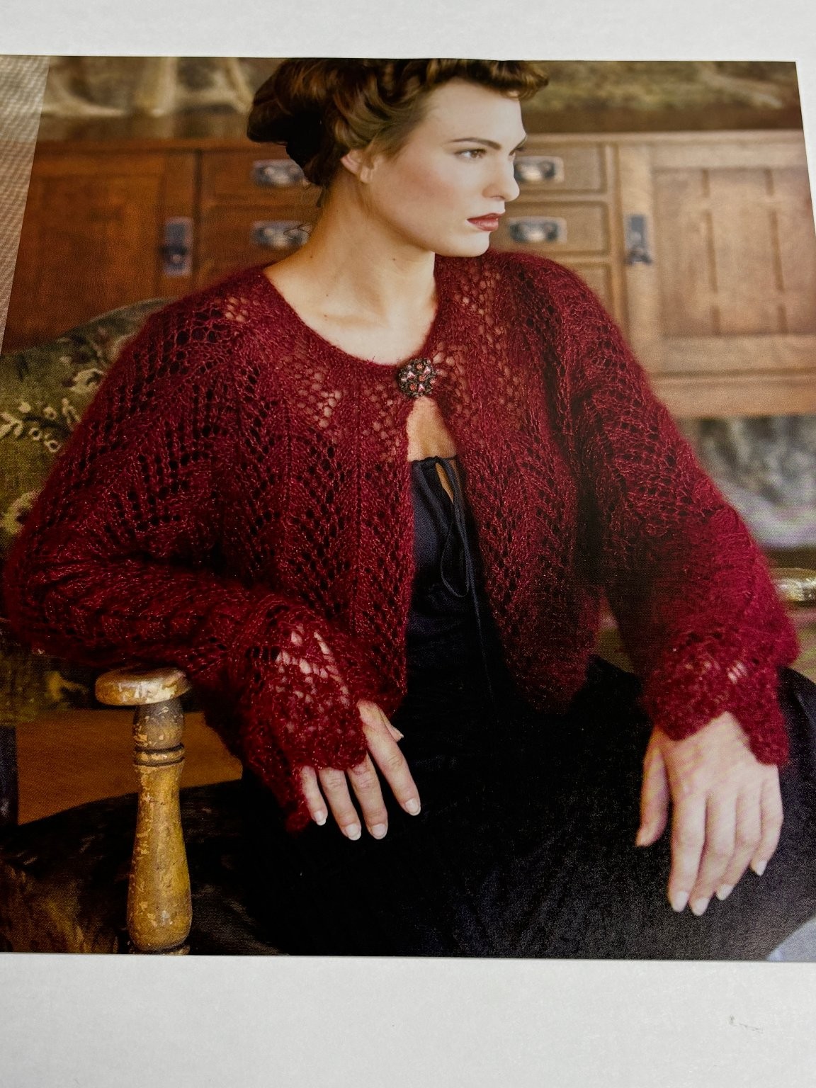 Shimmer Lace Shrug Knitting Pattern 37-51in Bust Book Pages