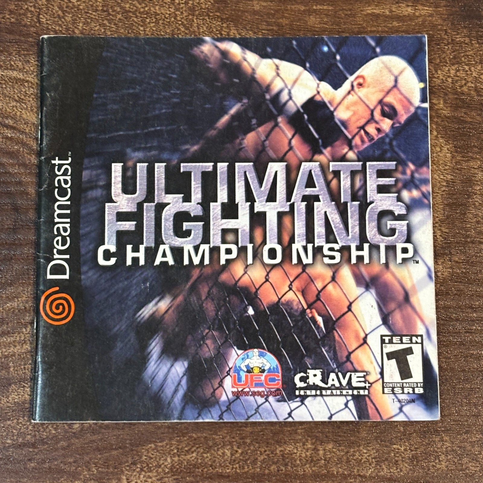 Ultimate Fighting Championship UFC Sega Dreamcast Instruction Manual Only