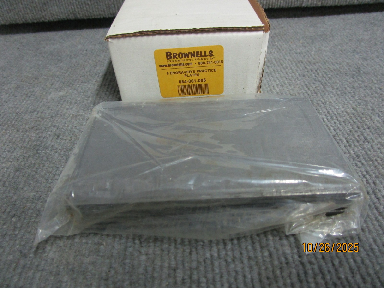 5 Brownells Engravers Practice Plates 084-001-005 3" x 5-1/2"