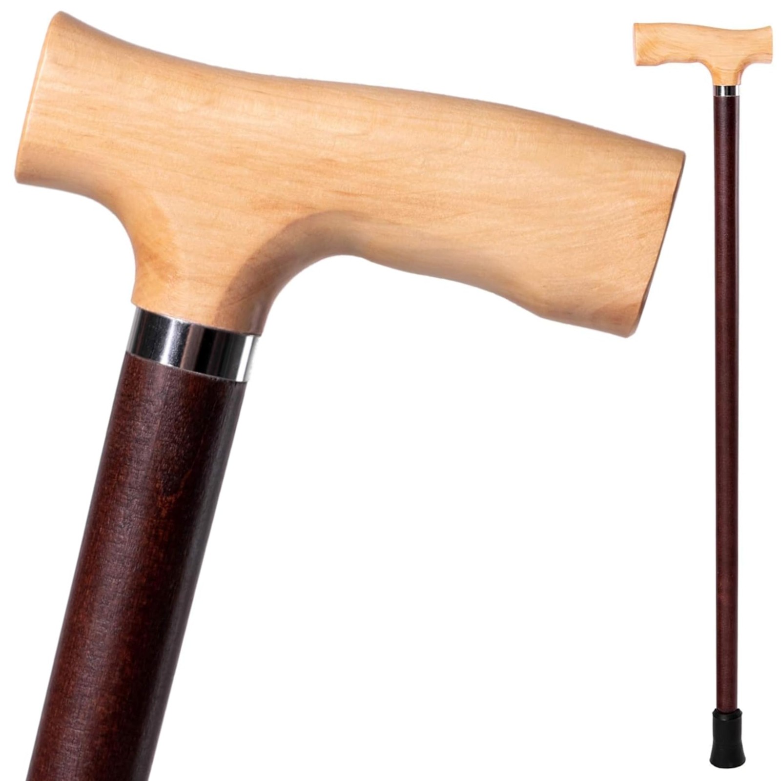 Classic Walking Stick Wooden Carved Cane for Women Ladies Fashionable - Ergon...