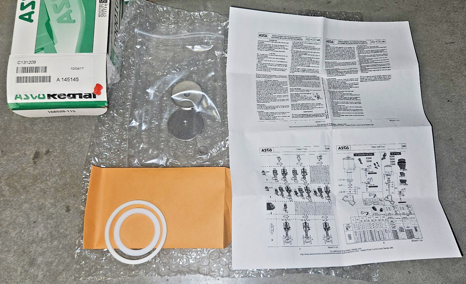ASCO C131208 RED-HAT VALVE REPAIR KIT
