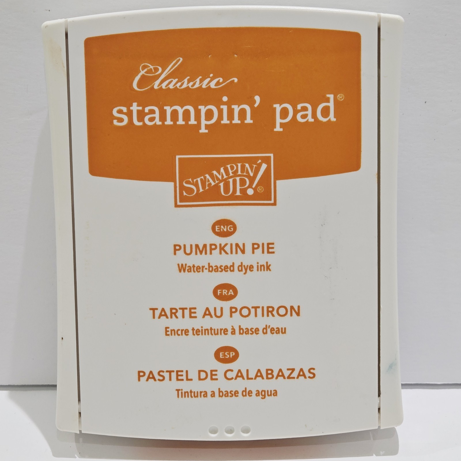 Stampin' Up Classic Ink Pad Pumpkin Pie Orange Water Based Dye