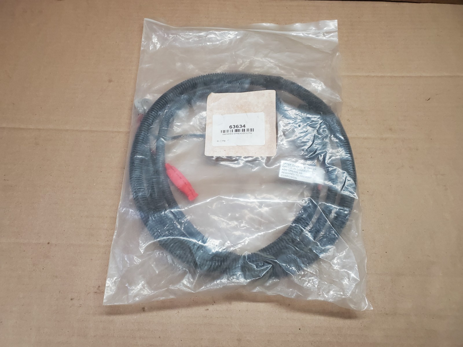 OEM Western Salt Spreader Side Harness 63634 Snow plow 4 pin 63633 500 1000 2000