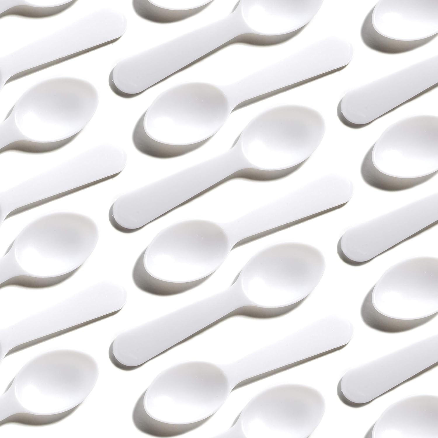 Extra Sturdy,  500ct Plastic Tasting Spoons. Disposable Mini