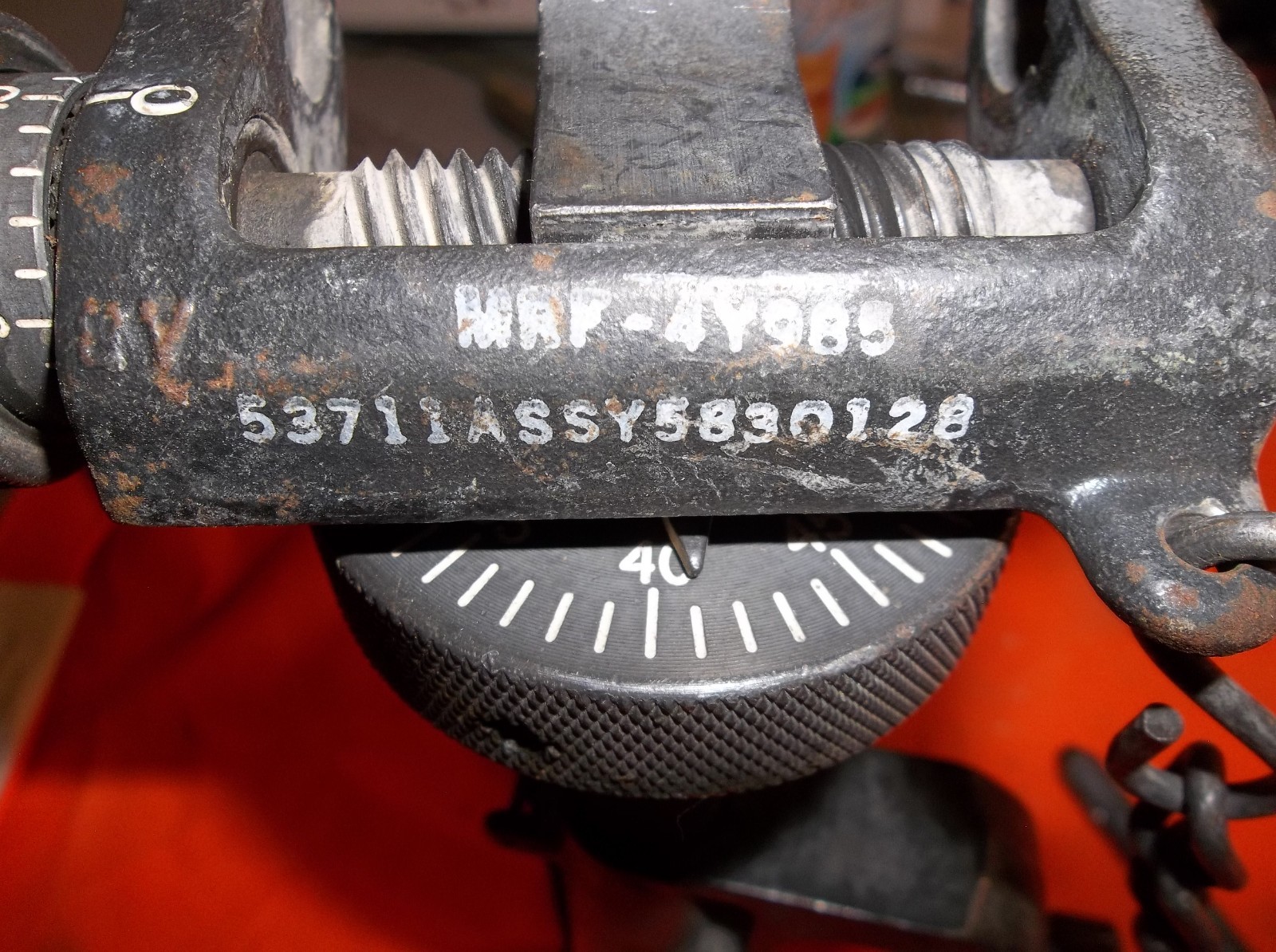 .50 Cal. Traverse and Elevation Mechanism 3126a
