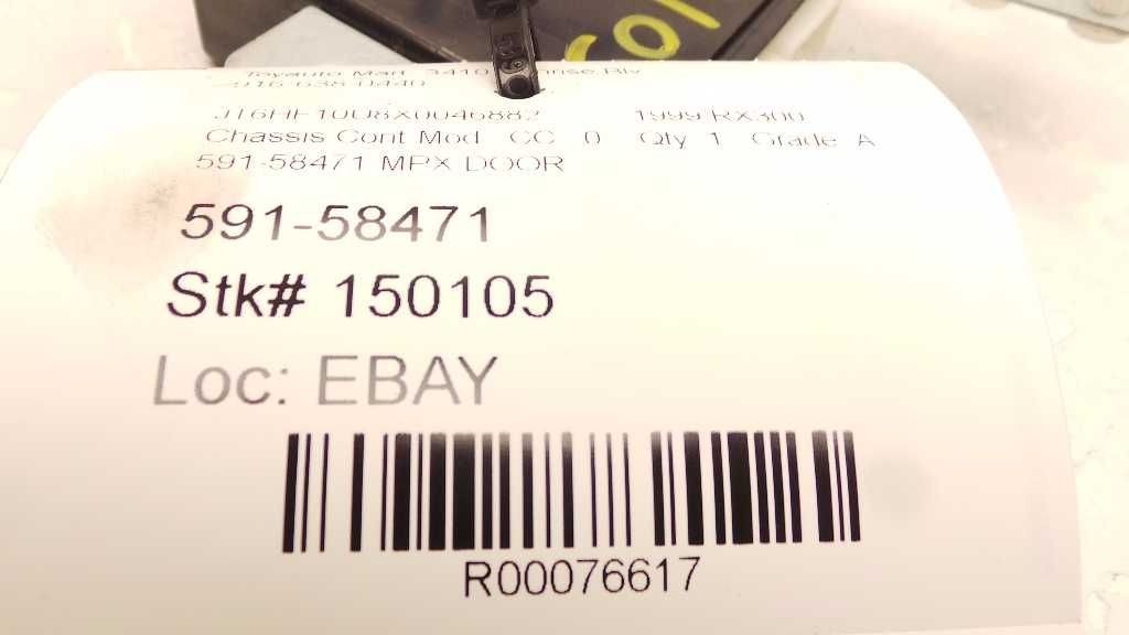 99-03 LEXUS RX300 MULTIPLEX NETWORK BODY CONTROL MODULE ECM ASSEMBLY