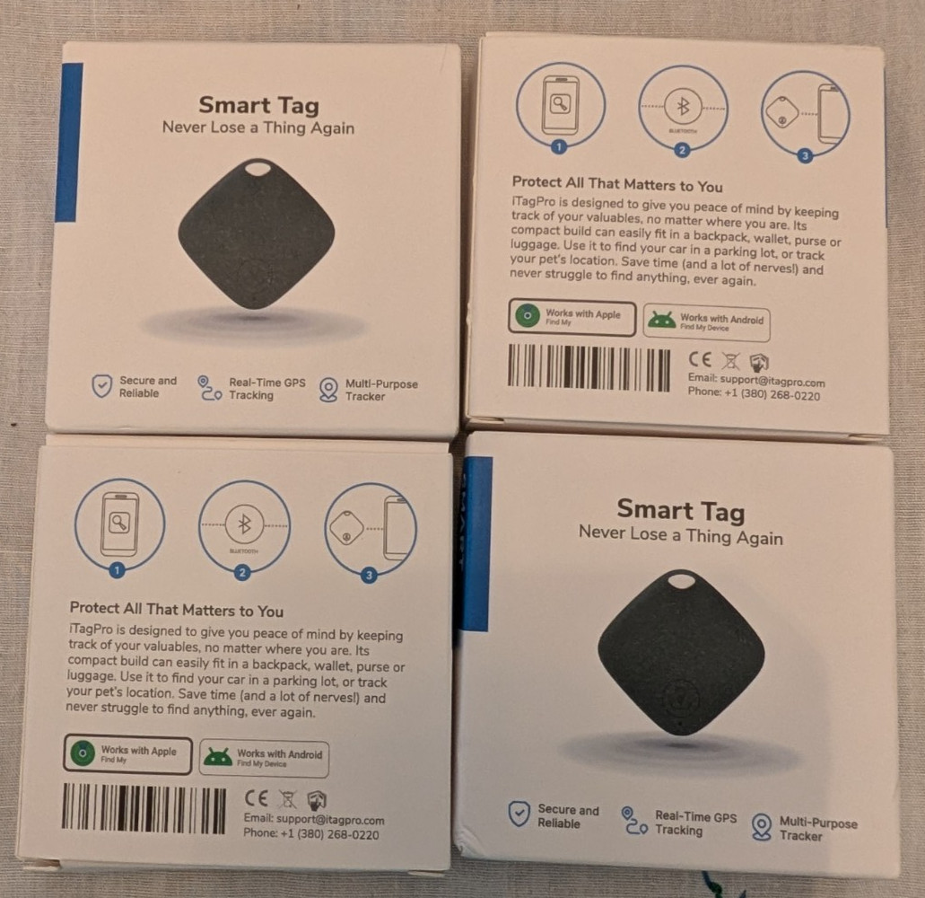 Four smart tag air tag bundle android or find my apple